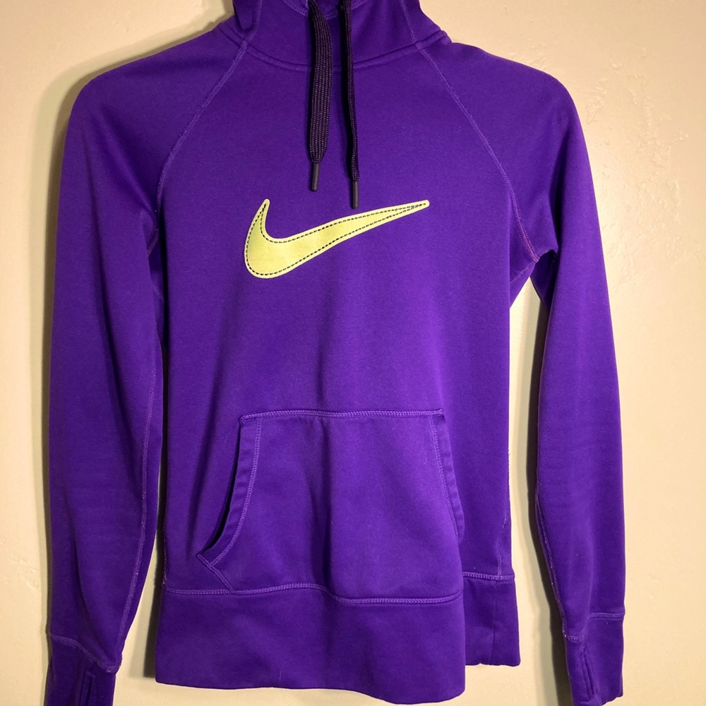 Purple Nike Fitted Hoodie!